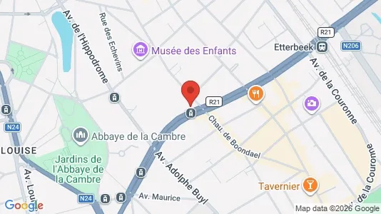 Apartments for rent i Brussels Elsene - kort over placeringen