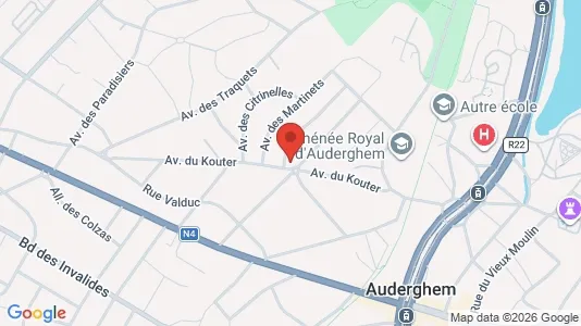Apartments for rent i Brussels Oudergem - kort over placeringen