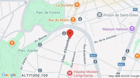 Apartments for rent i Brussels Vorst - kort over placeringen
