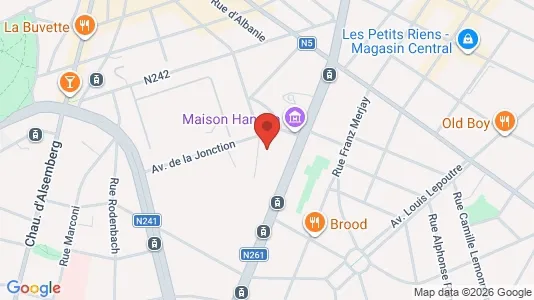 Apartments for rent i Brussels Vorst - kort over placeringen