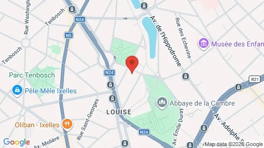 Apartments for rent i Brussels Elsene - kort over placeringen
