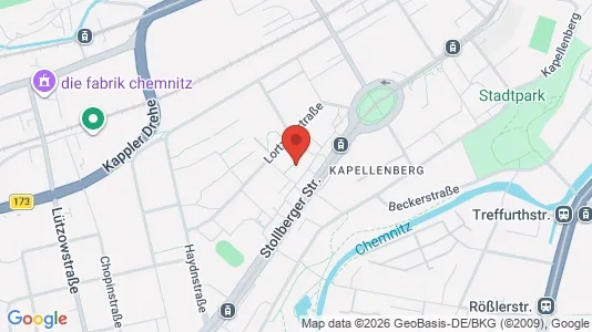 Apartments for rent i Chemnitz - kort over placeringen