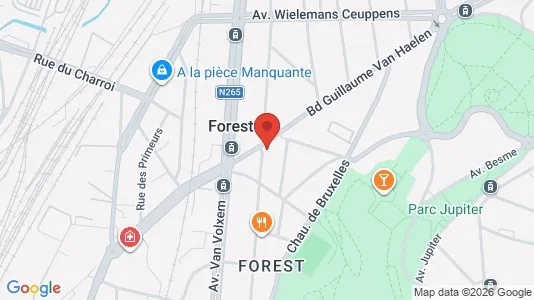 Apartments for rent i Brussels Vorst - kort over placeringen