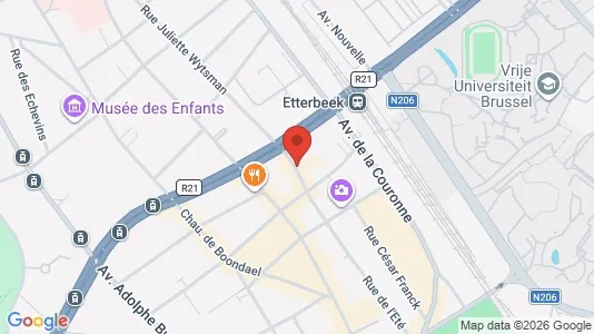 Apartments for rent i Brussels Elsene - kort over placeringen
