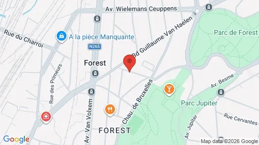 Apartments for rent i Brussels Vorst - kort over placeringen