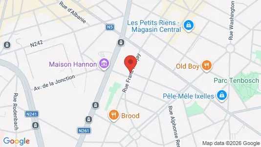 Apartments for rent i Brussels Elsene - kort over placeringen