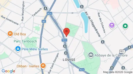 Apartments for rent i Brussels Elsene - kort over placeringen
