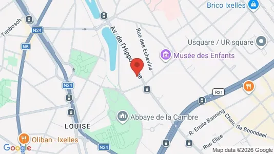 Apartments for rent i Brussels Elsene - kort over placeringen