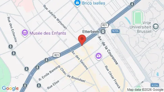 Apartments for rent i Brussels Elsene - kort over placeringen