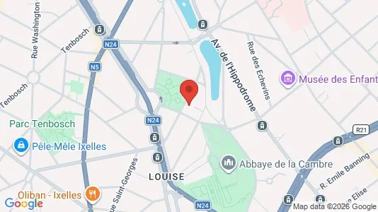 Apartments for rent i Brussels Elsene - kort over placeringen