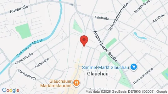 Apartments for rent i Zwickau - kort over placeringen
