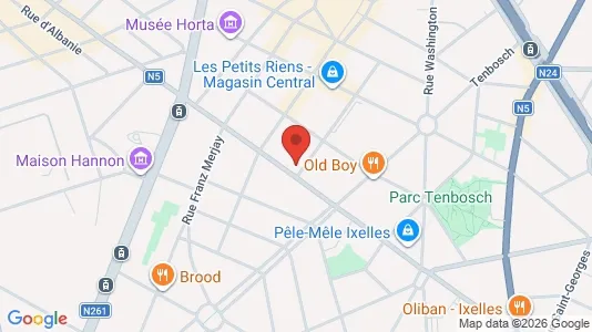 Apartments for rent i Brussels Elsene - kort over placeringen