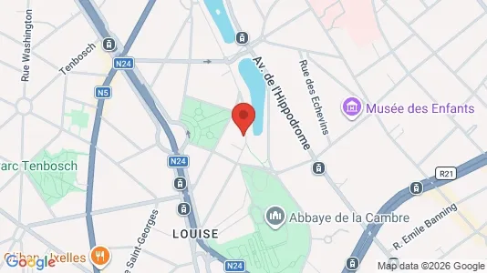Apartments for rent i Brussels Elsene - kort over placeringen
