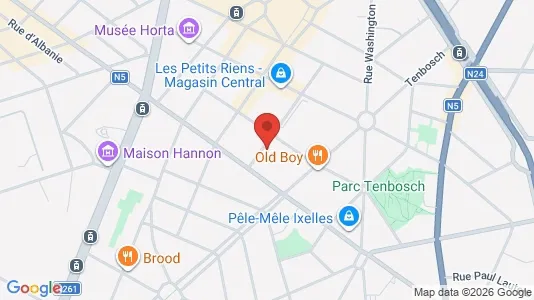 Apartments for rent i Brussels Elsene - kort over placeringen