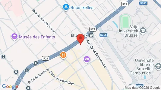 Apartments for rent i Brussels Elsene - kort over placeringen