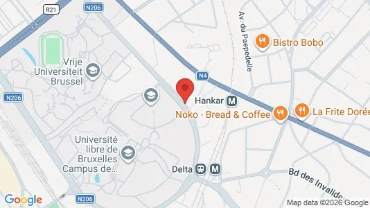Apartments for rent i Brussels Oudergem - kort over placeringen