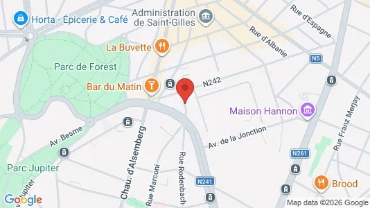 Apartments for rent i Brussels Vorst - kort over placeringen