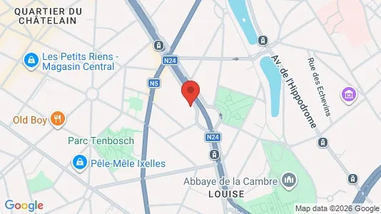Apartments for rent i Brussels Elsene - kort over placeringen