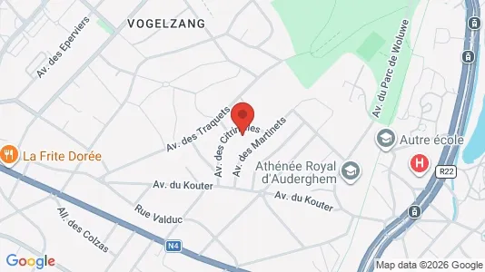 Apartments for rent i Brussels Oudergem - kort over placeringen
