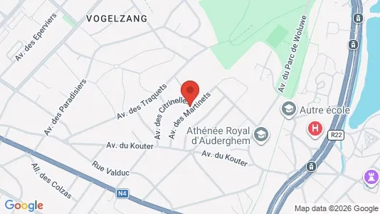 Apartments for rent i Brussels Oudergem - kort over placeringen