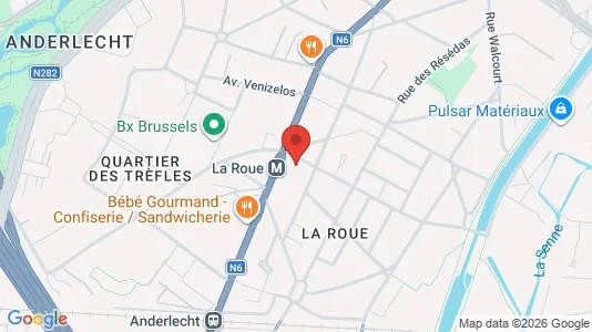 Apartments for rent i Brussels Anderlecht - kort over placeringen