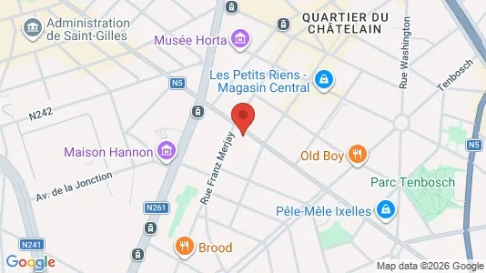 Apartments for rent i Brussels Elsene - kort over placeringen