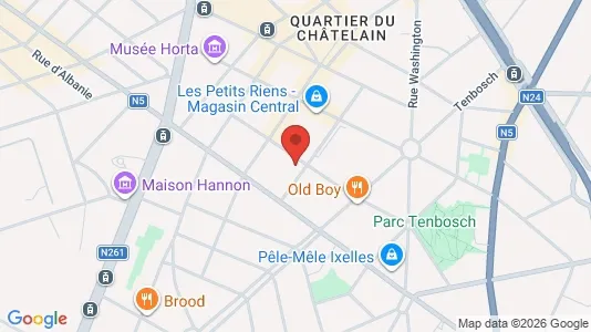 Apartments for rent i Brussels Elsene - kort over placeringen