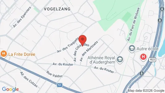Apartments for rent i Brussels Oudergem - kort over placeringen