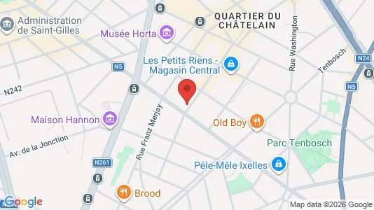 Apartments for rent i Brussels Elsene - kort over placeringen