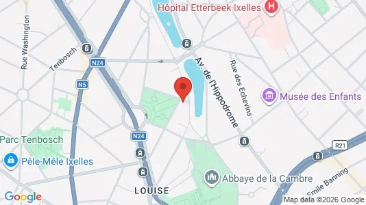 Apartments for rent i Brussels Elsene - kort over placeringen