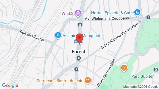 Apartments for rent i Brussels Vorst - kort over placeringen