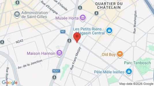 Apartments for rent i Brussels Elsene - kort over placeringen