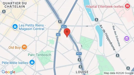 Apartments for rent i Brussels Elsene - kort over placeringen
