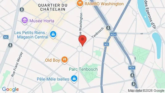 Apartments for rent i Brussels Elsene - kort over placeringen