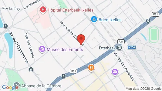 Apartments for rent i Brussels Elsene - kort over placeringen