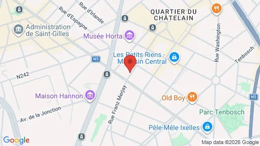 Apartments for rent i Brussels Elsene - kort over placeringen