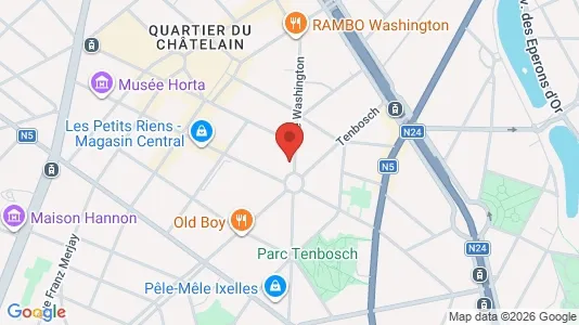 Apartments for rent i Brussels Elsene - kort over placeringen