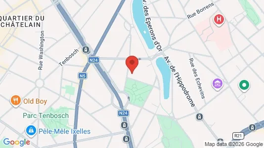 Apartments for rent i Brussels Elsene - kort over placeringen