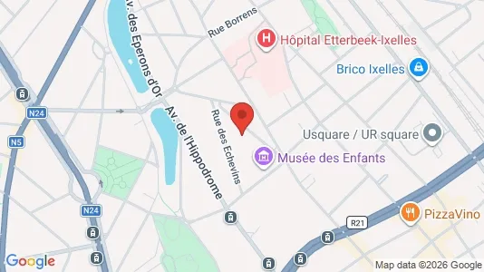 Apartments for rent i Brussels Elsene - kort over placeringen