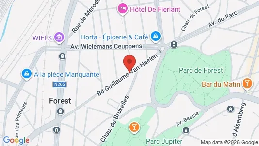 Apartments for rent i Brussels Vorst - kort over placeringen