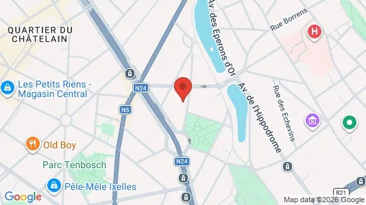 Apartments for rent i Brussels Elsene - kort over placeringen
