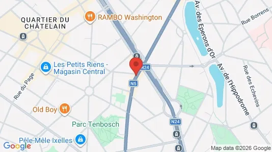 Apartments for rent i Stad Brussel - kort over placeringen
