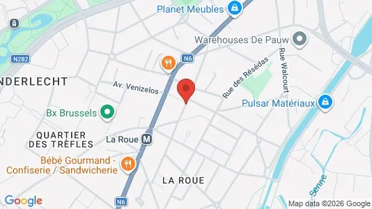 Apartments for rent i Brussels Anderlecht - kort over placeringen