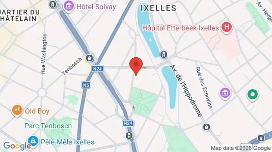 Apartments for rent i Brussels Elsene - kort over placeringen