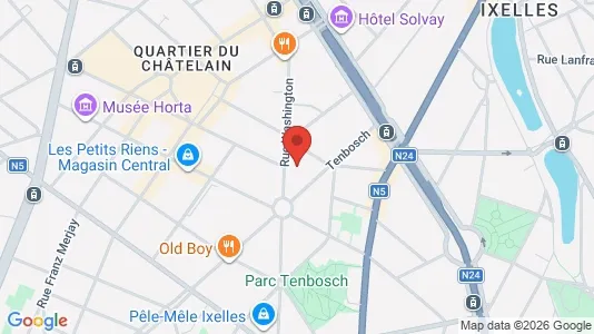Apartments for rent i Brussels Elsene - kort over placeringen