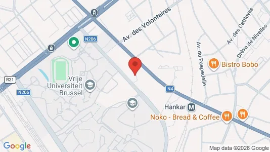 Apartments for rent i Brussels Etterbeek - kort over placeringen