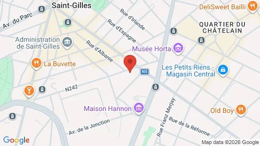 Apartments for rent i Brussels Sint-Gillis - kort over placeringen
