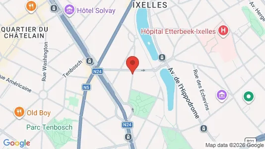 Apartments for rent i Brussels Elsene - kort over placeringen