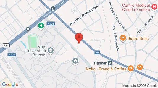 Apartments for rent i Brussels Oudergem - kort over placeringen