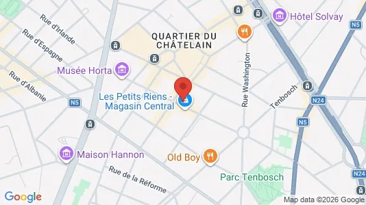 Apartments for rent i Brussels Elsene - kort over placeringen